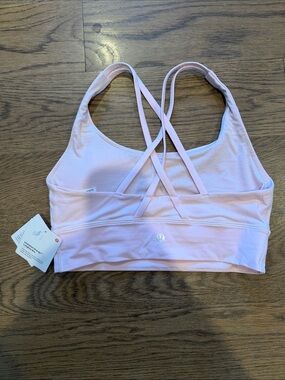 NWT lululemon athletica Pale Pink Crisscross Strappy Sports Bra!